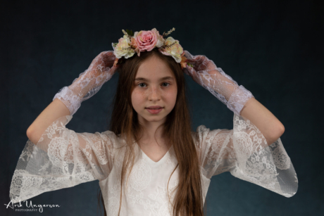 צילום סטודיו שמלות בנות